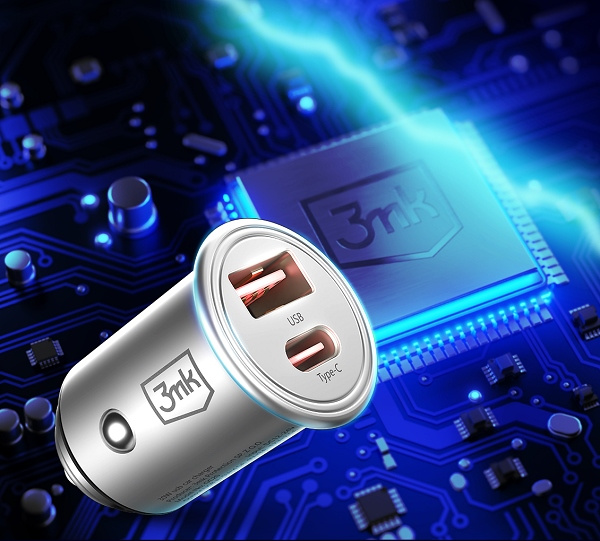 3mk HyperCar Charger 30W Power Delivery ladergerät Autoladegerät 1xUSB-A + 1xUSB-C