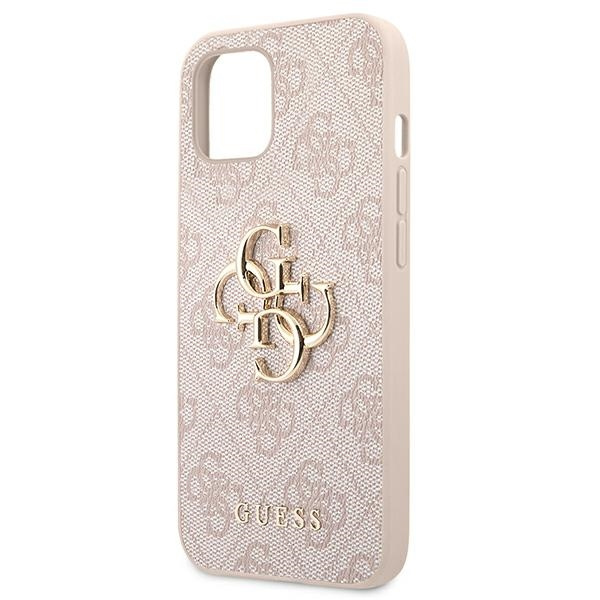 Funda GUESS Apple iPhone 13 4G Big Metal Logo Pink Hardcase