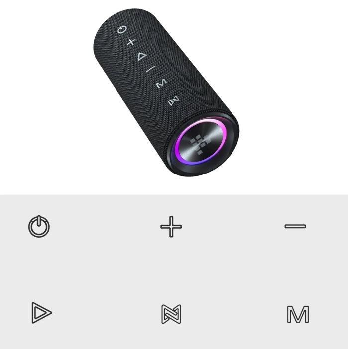 Tragbarer Bluetooth-Lautsprecher Tronsmart Mirtune C2 24W – Schwarz