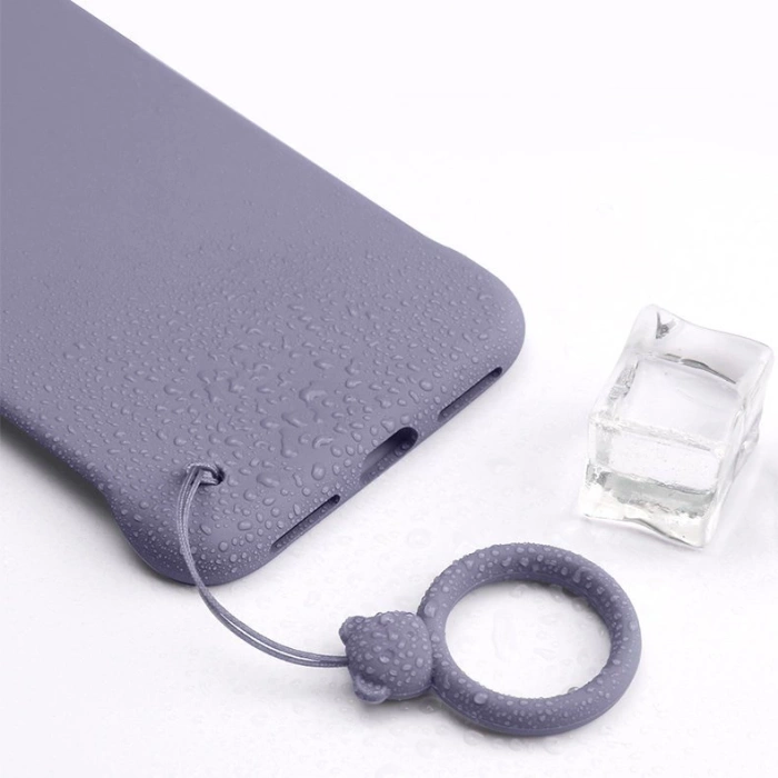 Silikonowa smycz do telefonu zawieszka miś niedźwiadek ring na palec zielony