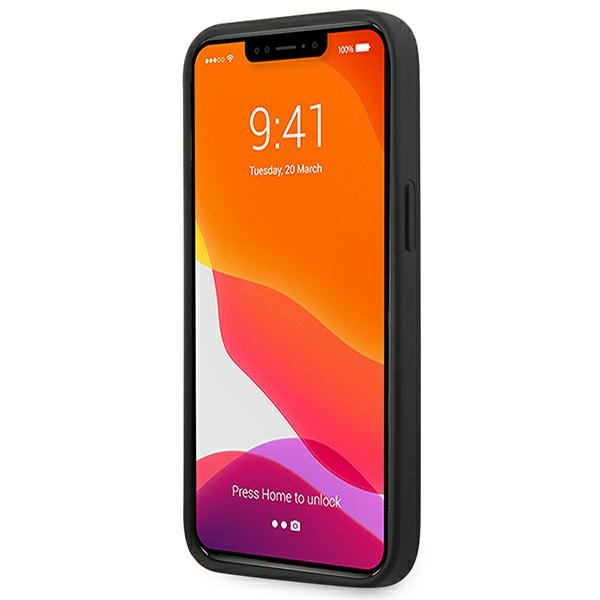 Pouzdro FERRARI Apple iPhone 13 Mini Off Track prošívané černé pevné pouzdro