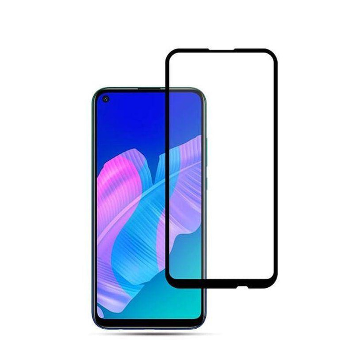 Glass T-PHOX CP+ HUA P40 LITE E BLACK FULL GLUE