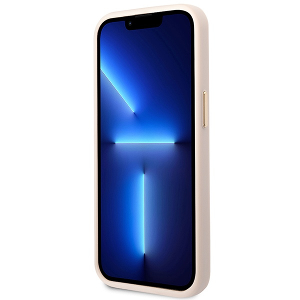 Guess GUHMP14XU4GPRP iPhone 14 Pro Max 6.7" pink/pink hard case 4G Logo Plate MagSafe