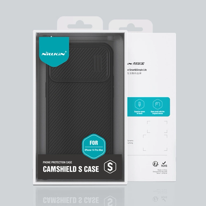 Etui Nillkin CamShield S Case etui iPhone 14 Pro Max pancerny pokrowiec osłona na aparat fioletowe