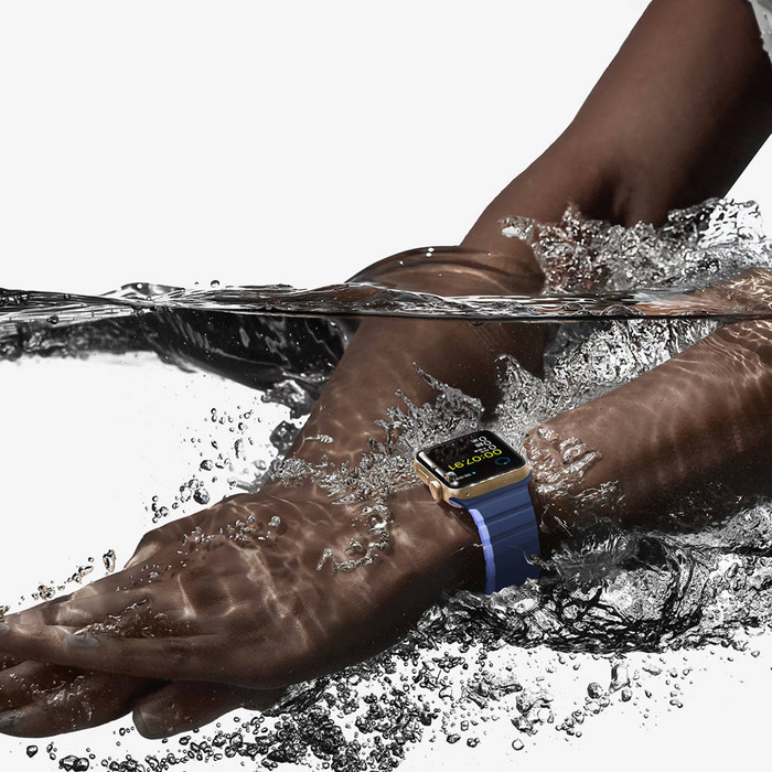 Magnetisches Apple Watch Ultra, SE, 8, 7, 6, 5, 4, 3, 2, 1 (49, 45, 44, 42 mm) Dux Ducis Armband (LD-Version) – Blau