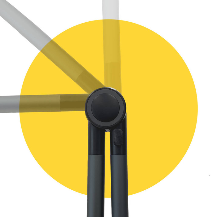 ANJ-85+25 Clip Wozinsky Desk Porte-tablette avec bras extensible noir