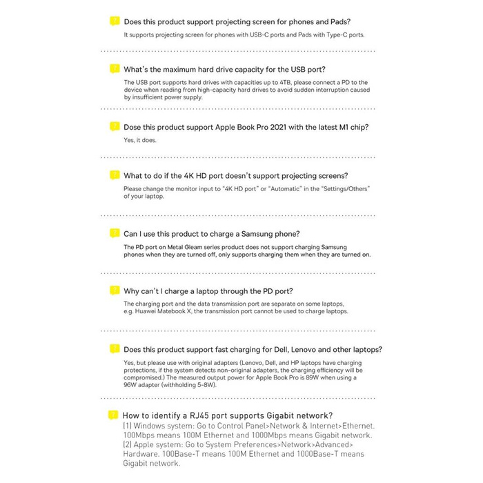Baseus Metal Gleam Series HUB 7 en 1 Estación de acoplamiento USB tipo C - 1 x HDMI / 1 x VGA / 3 x USB 3.2 Gen. 1/1 x Power Delivery / 1 x RJ-45 Ethernet Gray (WKWG040013)