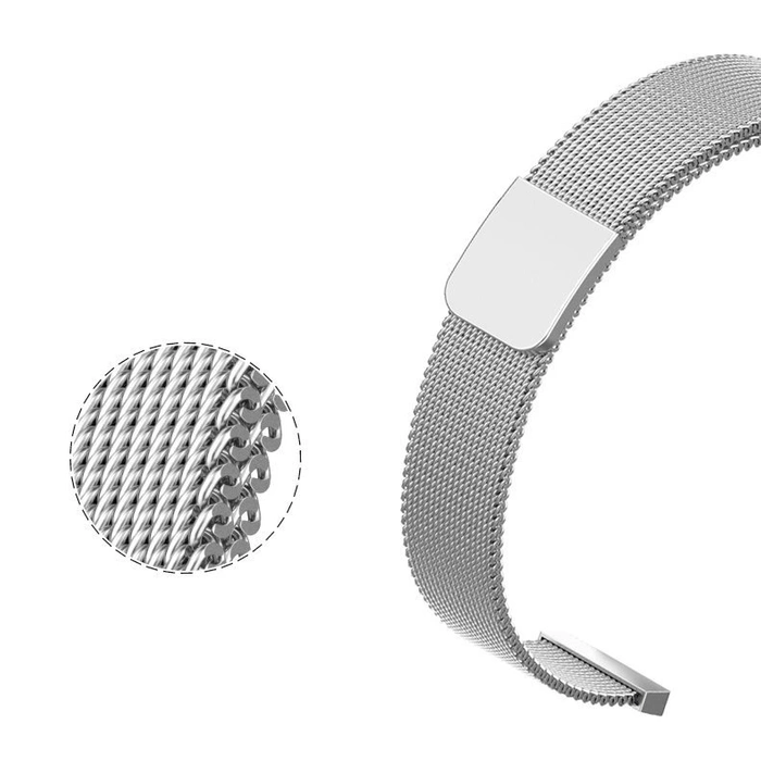 Zamienna metalowa opaska bransoleta magnetyczna pasek do Xiaomi Mi Band 6 / Mi Band 5 / Mi Band  4 / Mi Band 3 złoto-różowy