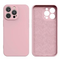 Etui en silicone pour iPhone 14 Plus housse en silicone rose