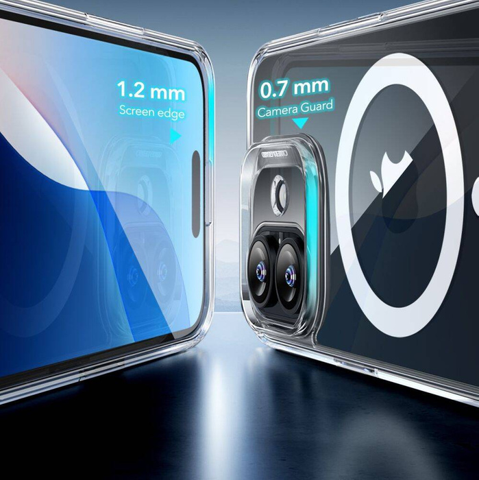 Etui ESR CLASSIC HYBRID HALOLOCK MAGSAFE & TEMPERED GLASS IPHONE 16 CLEAR