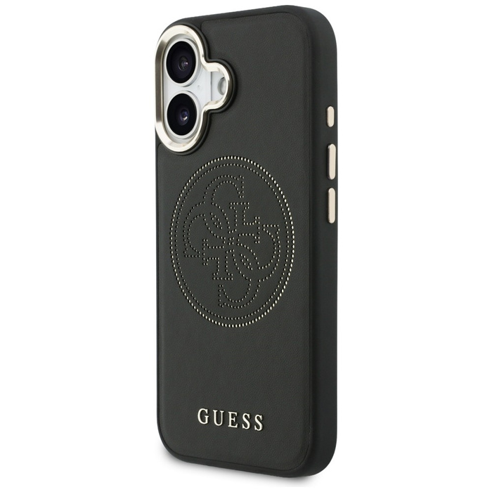 Etui Guess Perforated 4G MagSafe do      iPhone 17 czarny