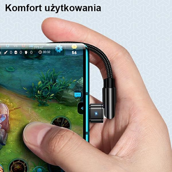 Kábel Opletený USAMS USB-C U60 Rotary 2A 1m Black