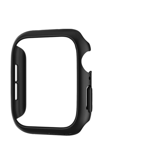 Puzdro SPIGEN Apple Watch 4 / 5 / 6 / SE (44 mm) Thin Fit Black Black Case