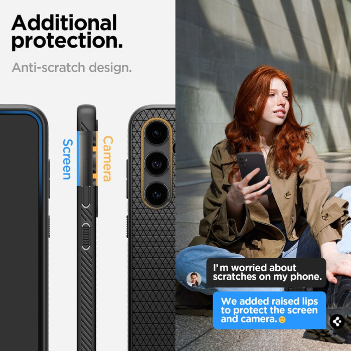 Coque Spigen Liquid Air MATTE Galaxy S23 FE Noir Case