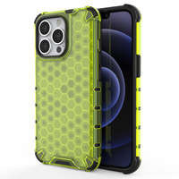 Cover per armatura a nido d'ape con paraurti in TPU per iPhone 13 Pro verde
