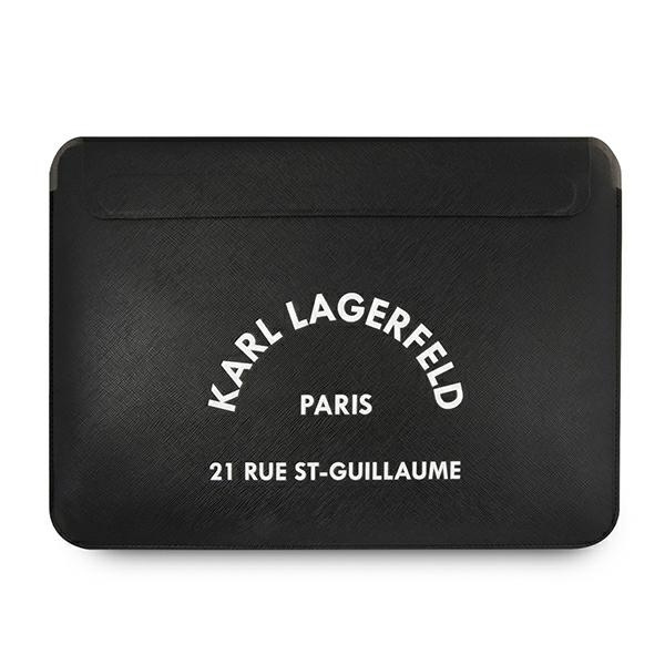 Coque KARL LAGERFELD Housse pour ordinateur portable 16 Saffiano RSG Noir Case
