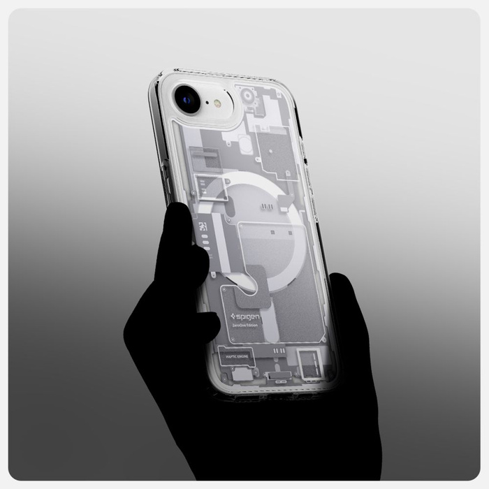 SPIGEN ULTRA HYBRID MAG MAGSAFE IPHONE 16E ZERO ONE WEISS