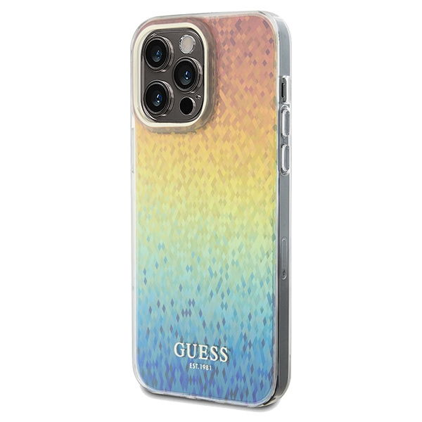 Etui Guess GUHCP13LHDECMI iPhone 13 Pro / 13 wielokolorowy hardcase IML Faceted Mirror Disco Iridescent Case
