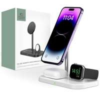 TECH-PROTECT QI15W A22 3IN1 MagNETIC MagSafe DRAHTLOSES LADEGERÄT WEISS