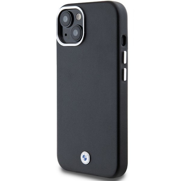 Funda Bmw Bmhmp15s23pufwk IPhone 15 / 14 / 13 6.1 "negro / negro Signature Envuelto Metal MagSafe Case