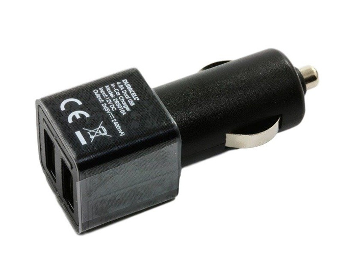 Caricatore Car USB Apple iPhone 7 8 X Xs 11 Pro Duracell 2x2.4A