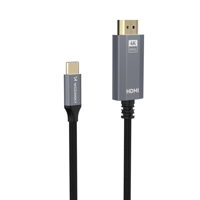Kabel Wozinsky WCCH-01 USB-C - HDMI 4K 60Hz 1,8m - czarny
