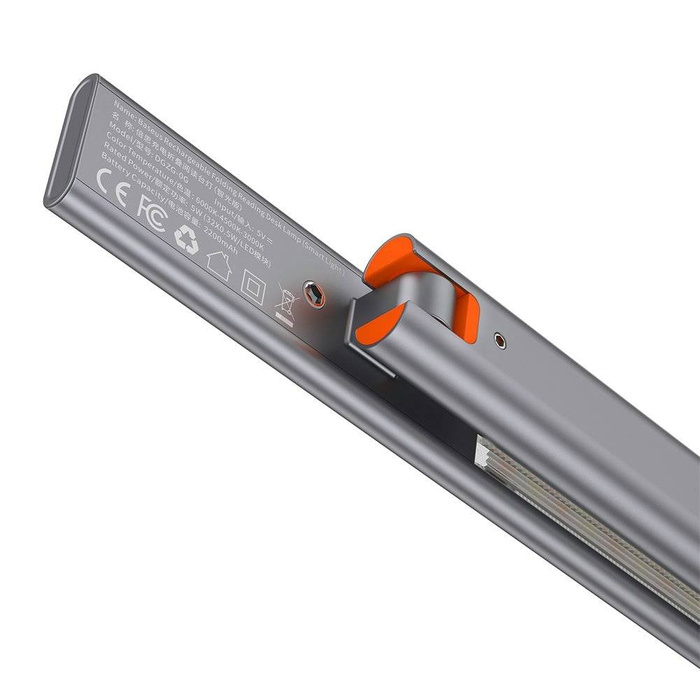 Baseus Smart Eye lámpara de escritorio LED inalámbrica con batería 2200 mAh gris (DGZG-0G)