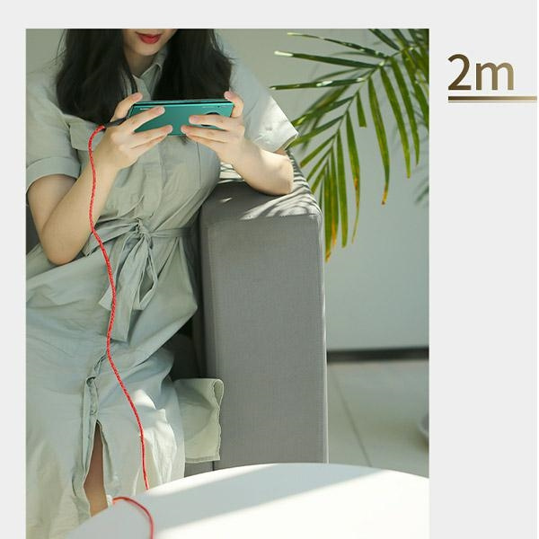 USAMS Kabel opletení U41 USB-C/USB Fast Charge 2m červená/červená SJ395USB02 (US-SJ395)