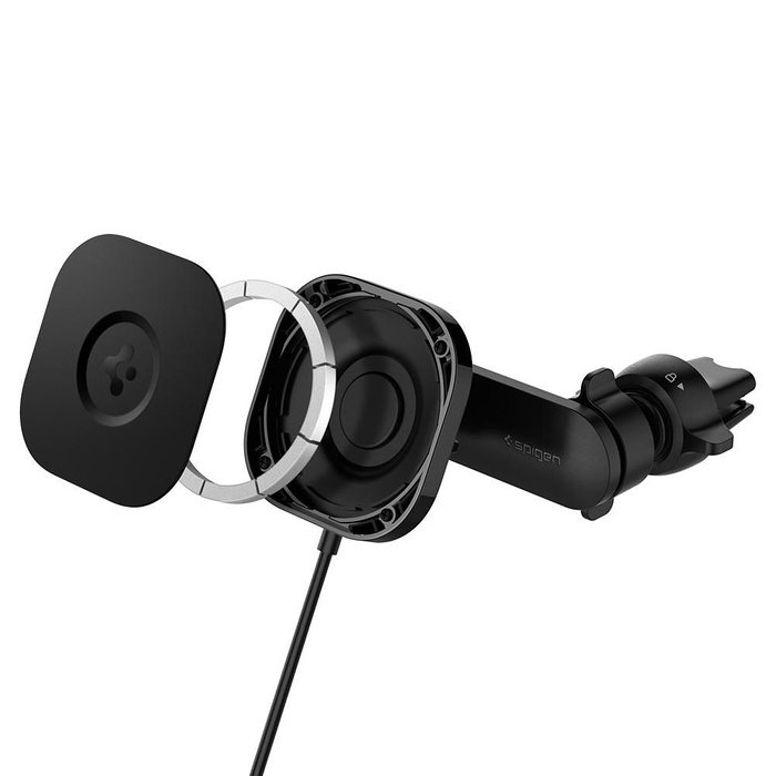 Držiak Its 12 W SPIGEN mriežky Onetap Magnetická MagSafe Vent nabíjačka do auta 7,5 W čierna