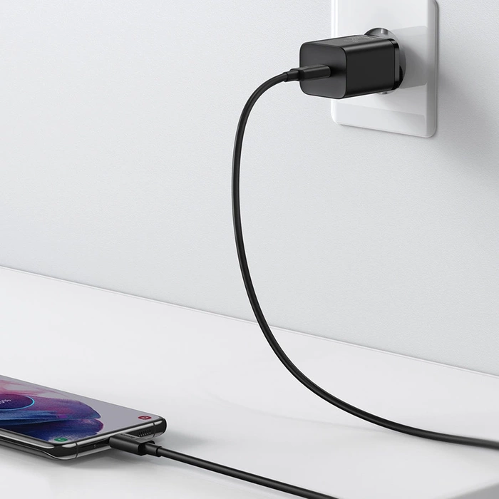 Rychlá nabíječka Baseus Super Si 1C USB Type C 25W Power Delivery Quick Charge černá (CCSP020101)