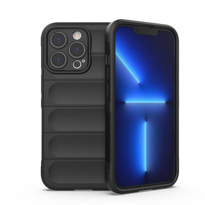 Custodia Magic Shield Case per iPhone 13 Pro Max custodia corazzata flessibile nera