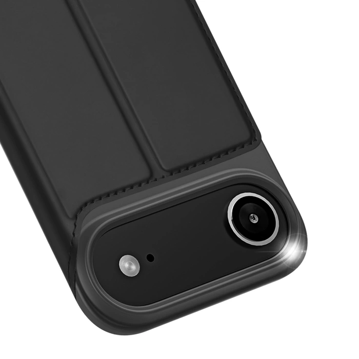 Dux Ducis Skin Pro Hülle für iPhone 17 Air mit Klappe und Kartenfach - Schwarz