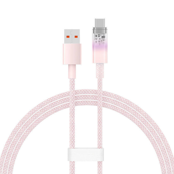 Kabel szybkiego ładowania Baseus USB do USB-C 6A,1m (Różowy)