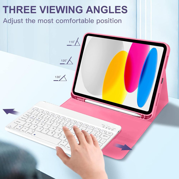 TECH-PROTECT SC PEN + KEYBOARD IPAD 10.9” 10 / 2022 / 11” 11 / 2025 MAGENTA