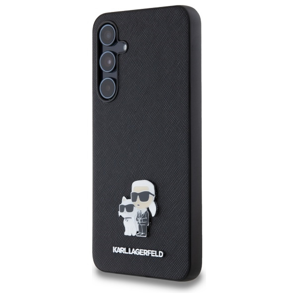 Etui Karl Lagerfeld KLHCSSamsung Galaxy A55SAKCNPK Samsung Galaxy A55 Samsung Galaxy A556 hardcase czarny/black Saffiano Karl&Choupette Pin