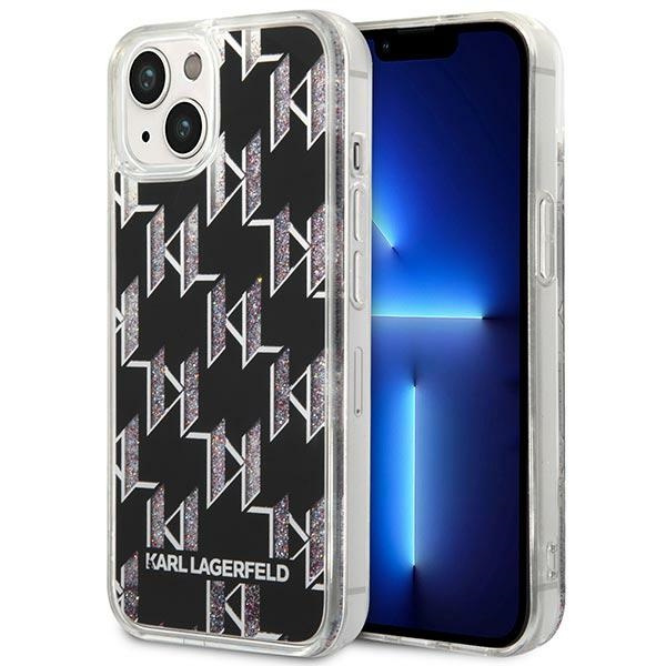 Karl Lagerfeld KLHCP14MLMNMK iPhone 14 Plus 6,7" hartcase schwarz/schwarz Liquid Glitter Monogram