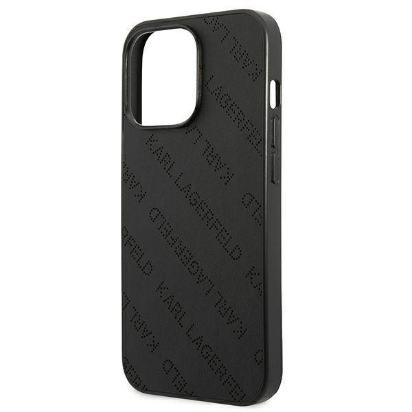 Karl Lagerfeld KLHCP13LPTLK iPhone 13 Pro / 13 6.1" hardcase schwarz/schwarz Perforated Allover