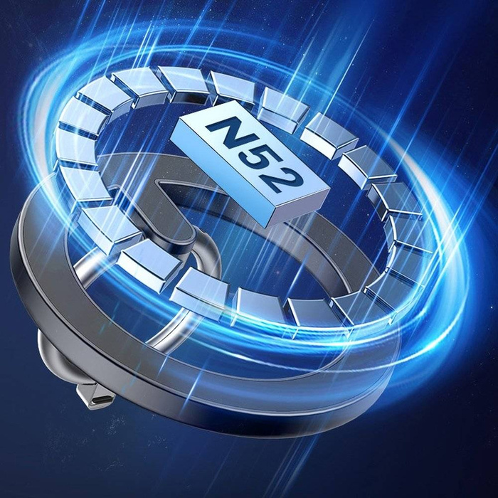 Joyroom kit multifunzionale supporto magnetico per auto anello supporto telefono nero (JR-ZS294)