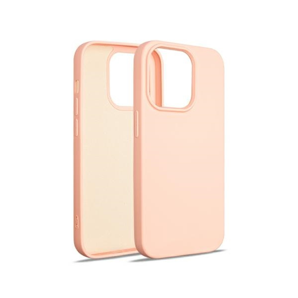 Beline Etui Silicone iPhone 15 Pro 6,1"różowo-złoty/rose gold