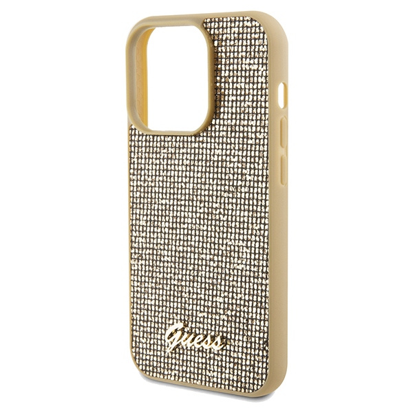Etui Guess GUHCP14XPMSDGSD iPhone 14 Pro Max 6.7" złoty/gold hardcase Disco Metal Script Case