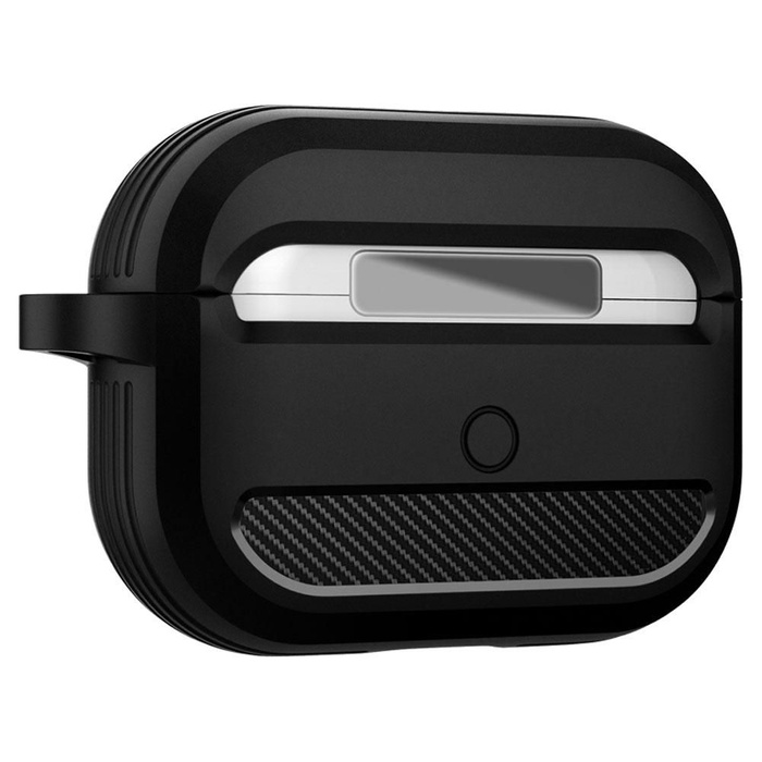 Cover SPIGEN Airpods Pro Rugged Armor Custodia nera opaca
