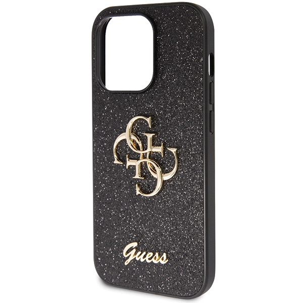 Guess GUHCP14XHG4SGK iPhone 14 Pro Max 6.7" black/black hardcase Glitter Script Big 4G