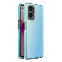 Custodia a molla per Realme 9i, Oppo A36 / A76 / A96 Custodia in silicone con cornice Azzurro