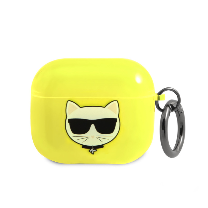 Coque KARL LAGERFELD Apple Étui AirPods 3 Choupette jaune