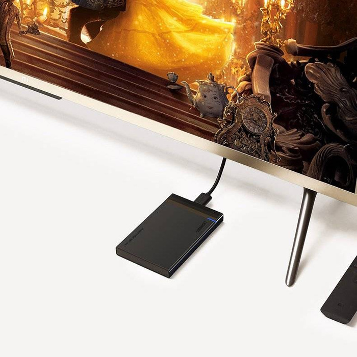 Ugreen bay per HDD SSD 2.5 '' SATA drive enclosure USB 3.2 Gen 1 (5 Gbps) USB tipo C + 0,5 m cavo nero (US221 50743)