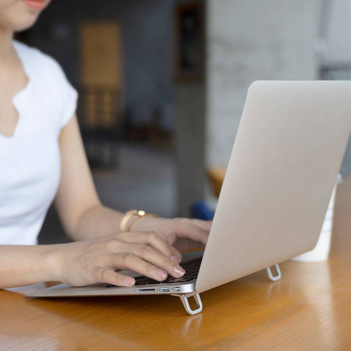 Mobile Laptop-Ständer Halter Füße Nillkin Bolster Schwarz