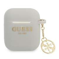 Case GUESS Apple AirPods Cover Silicone Charm 4G Collection Gray Case