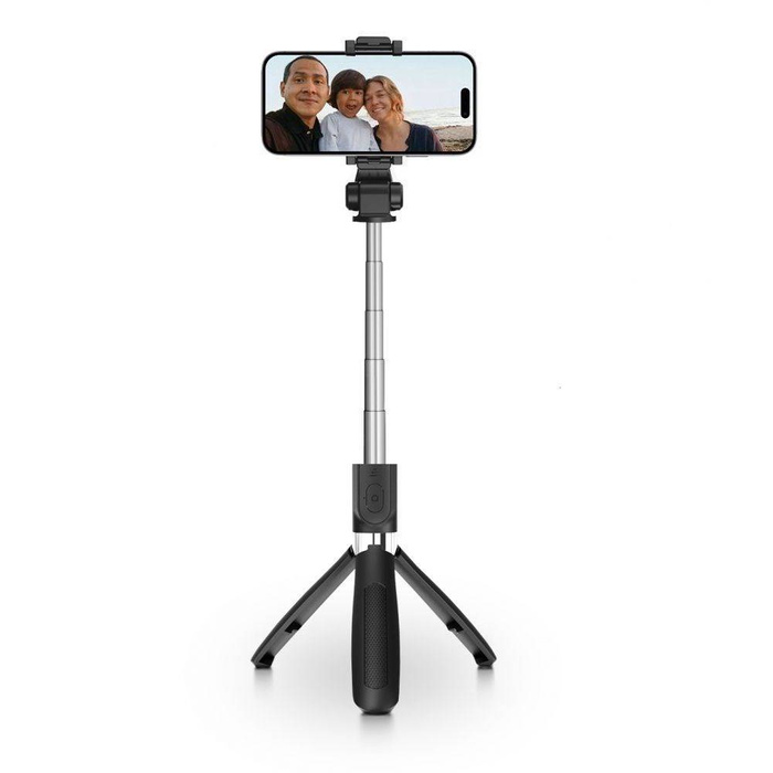TECH-PROTECT L01S WIRELESS SELFIE STICK TREPPIEDE NERO 