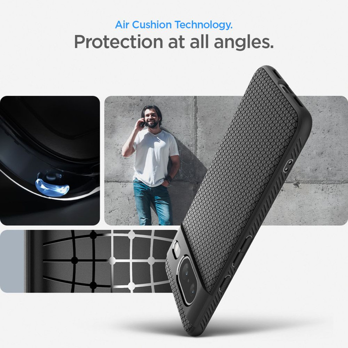 Telefontok Spigen Liquid Air Google Pixel 8 MATTE Fekete Case