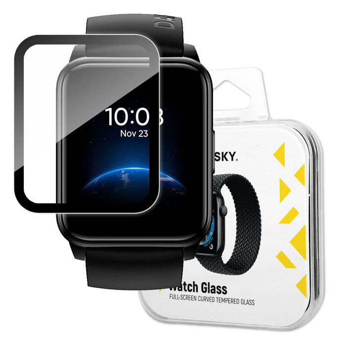 Verre hybride Wozinsky Watch Glass pour Realme Watch 2 noir
